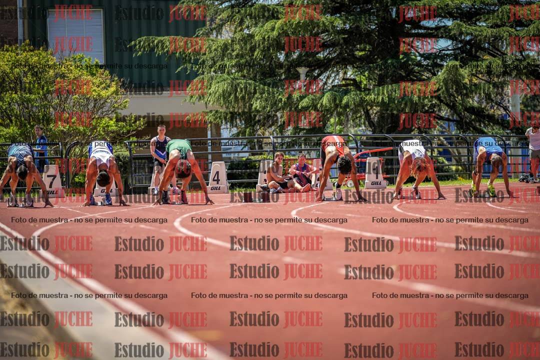 Fotos de los 100 m llanos de varones