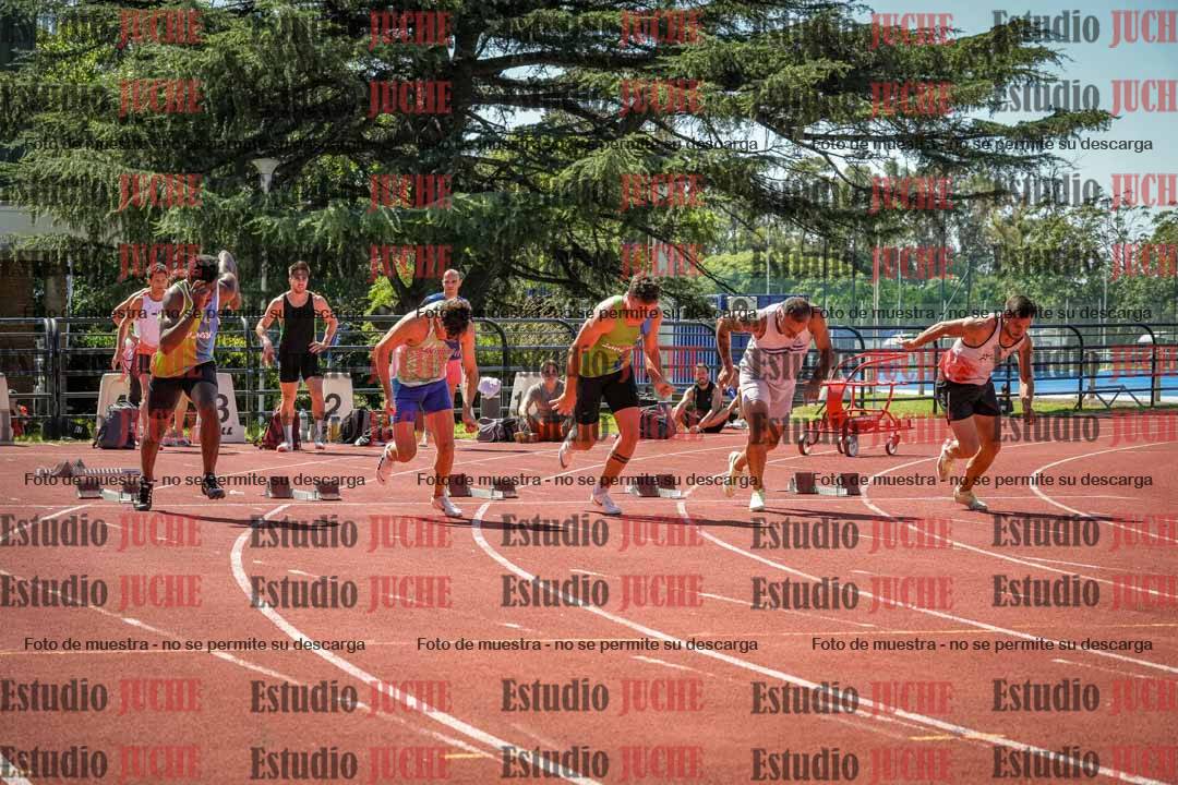 Fotos de los 100 m llanos de varones