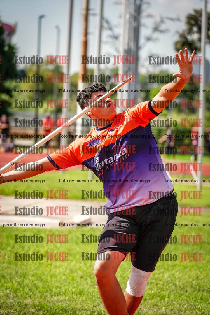 Fotos del lanzamiento de jabalina de varones