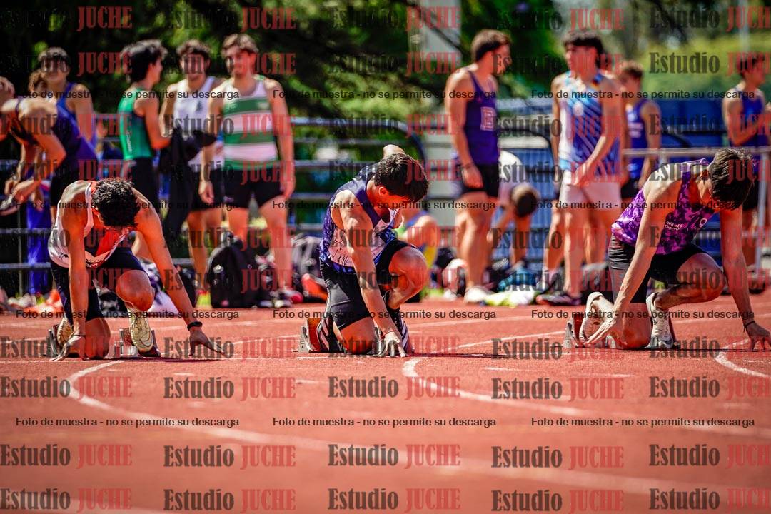 Fotos de los 100 m de varones