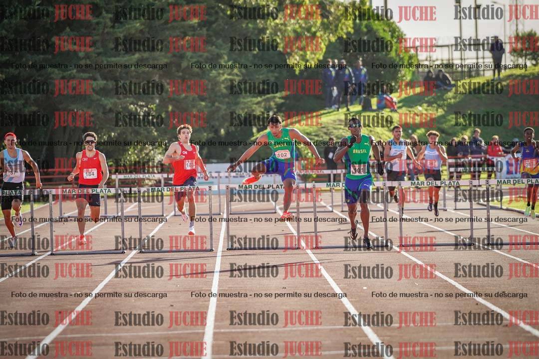 Fotos de los 400 m con vallas de varones - FINAL