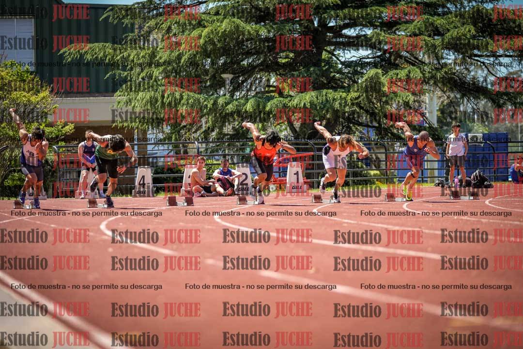 Fotos de los 100 m llanos de varones