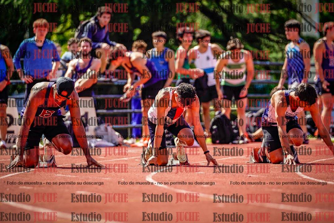 Fotos de los 100 m de varones