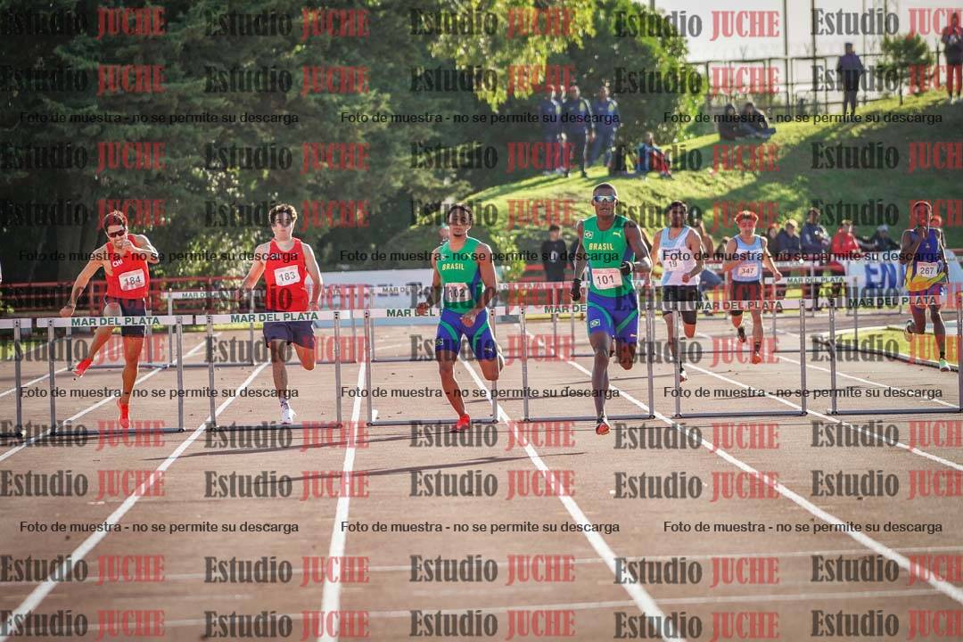 Fotos de los 400 m con vallas de varones - FINAL