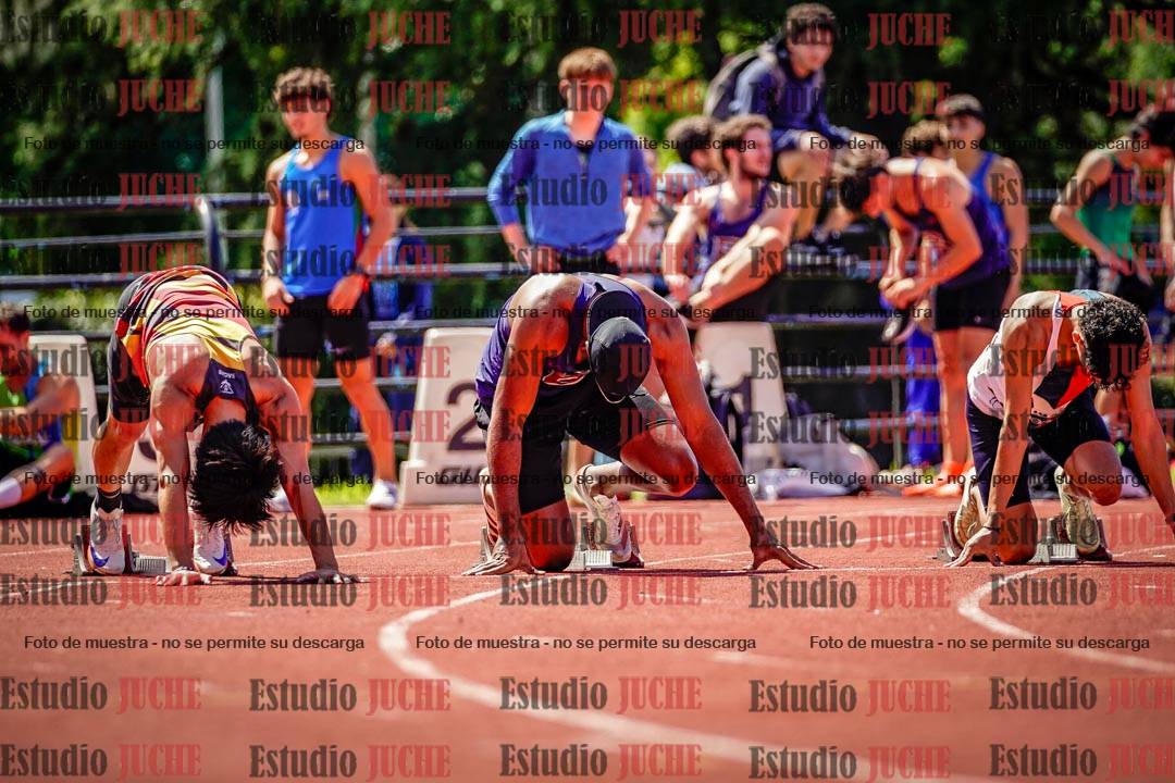 Fotos de los 100 m de varones