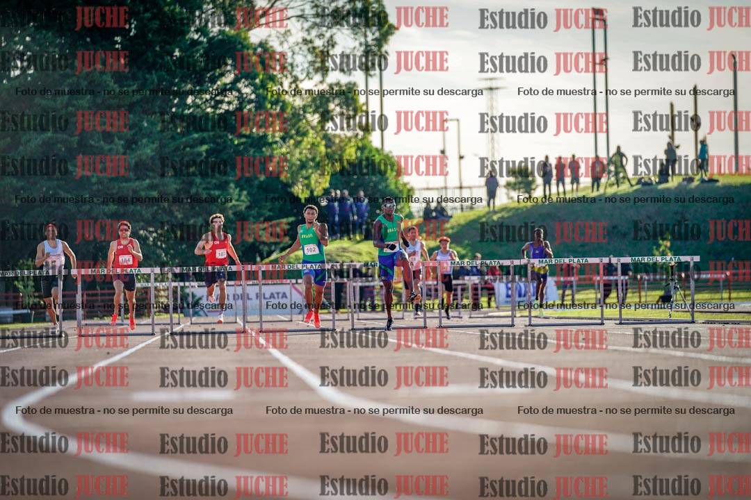 Fotos de los 400 m con vallas de varones - FINAL