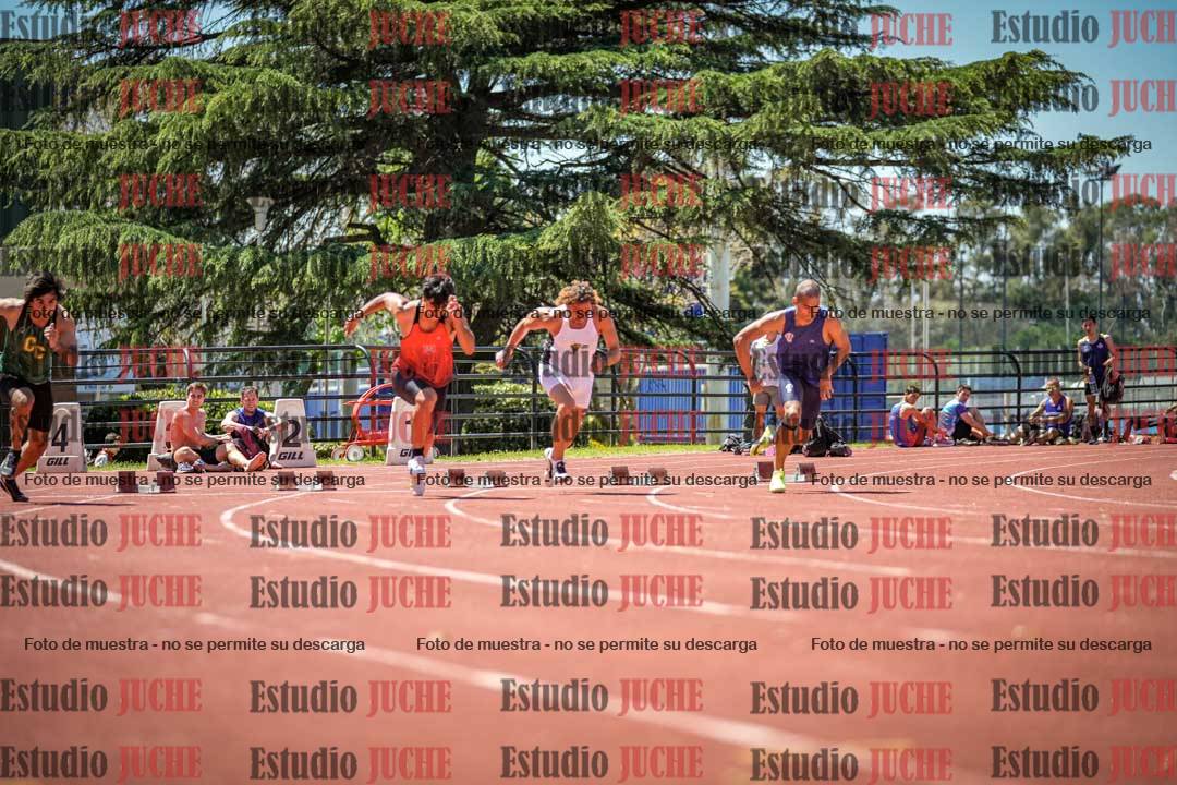 Fotos de los 100 m llanos de varones