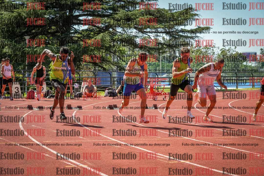 Fotos de los 100 m llanos de varones