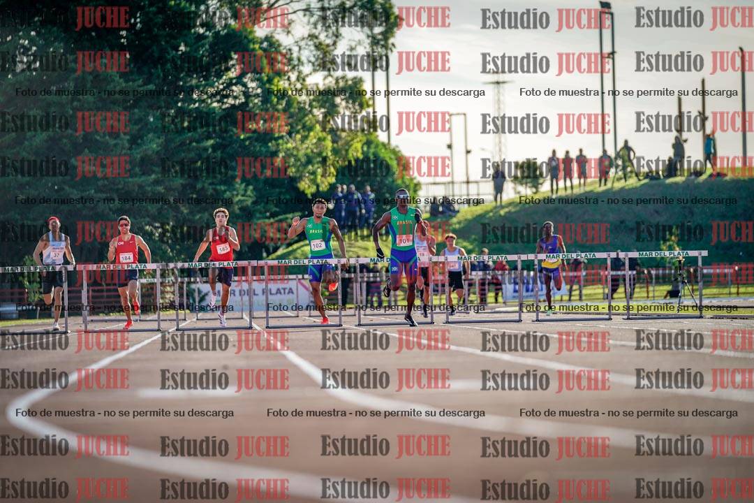 Fotos de los 400 m con vallas de varones - FINAL