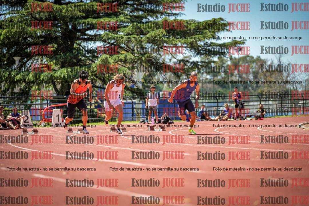Fotos de los 100 m llanos de varones