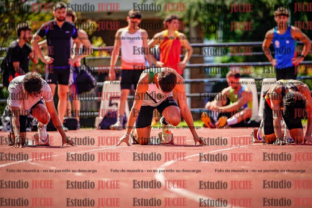 Fotos de los 100 m de varones
