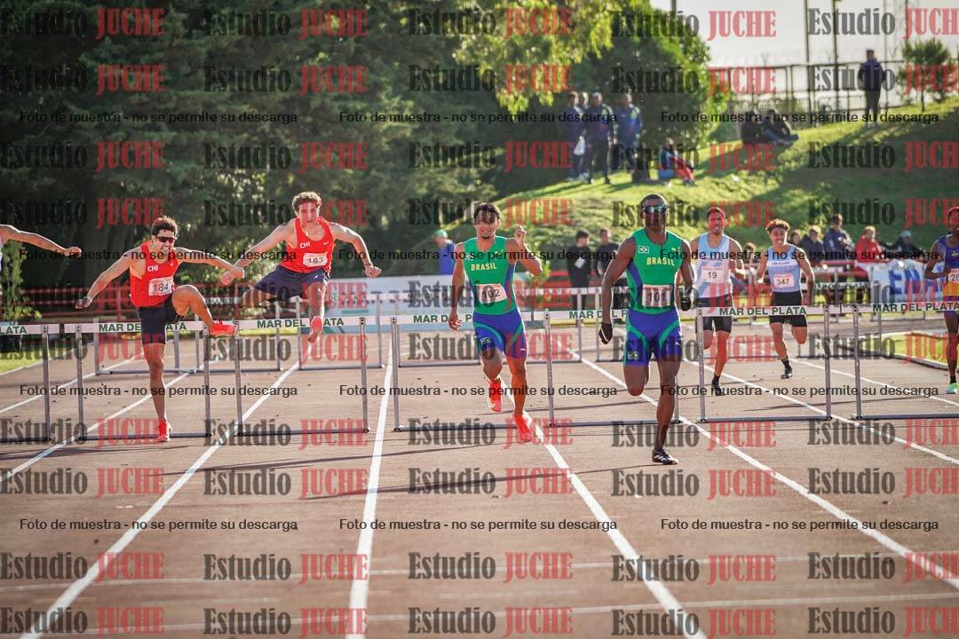Fotos de los 400 m con vallas de varones - FINAL