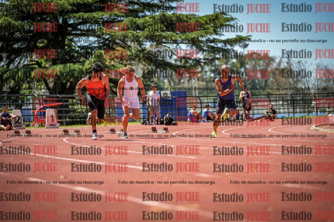 Fotos de los 100 m llanos de varones