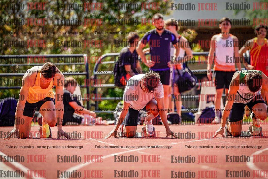 Fotos de los 100 m de varones