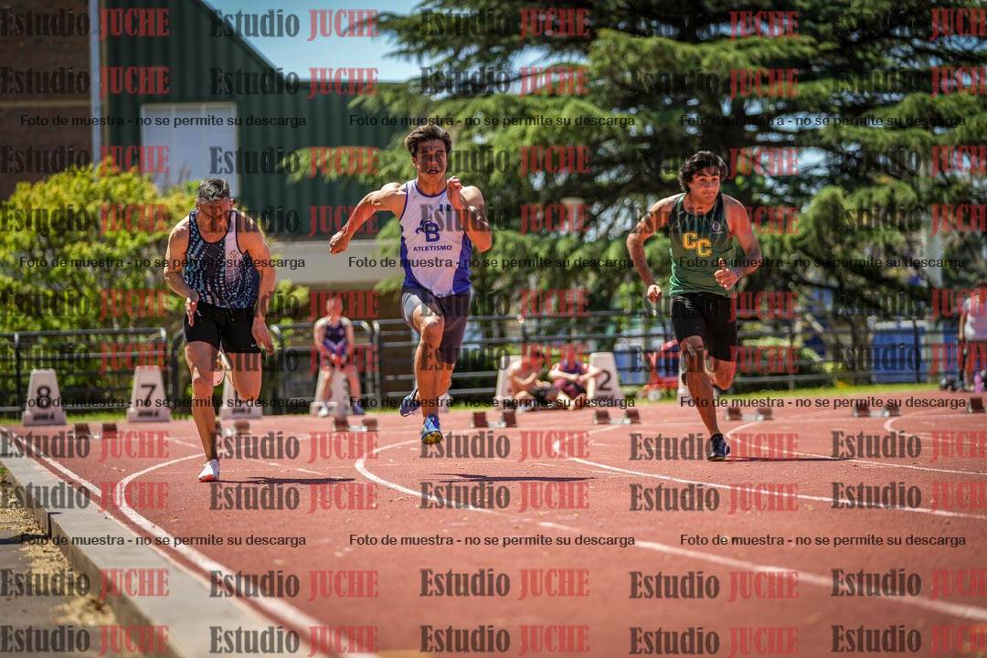 Fotos de los 100 m llanos de varones