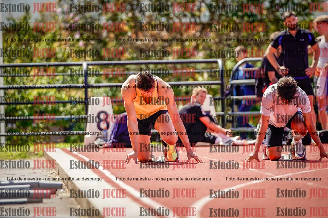 Fotos de los 100 m de varones