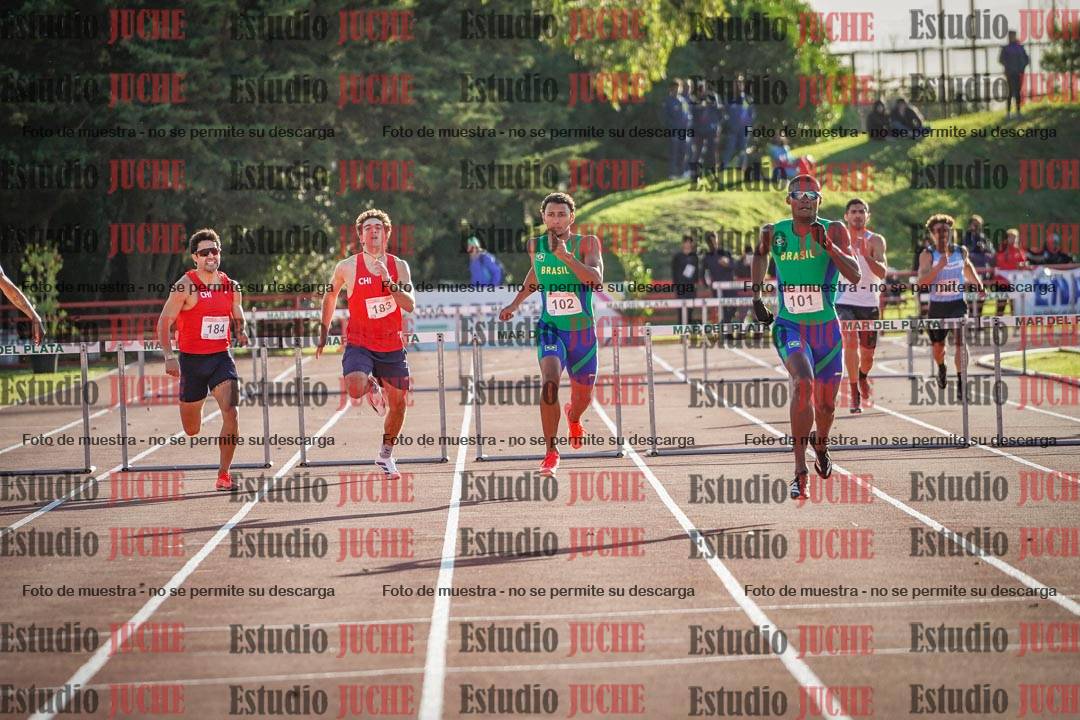 Fotos de los 400 m con vallas de varones - FINAL