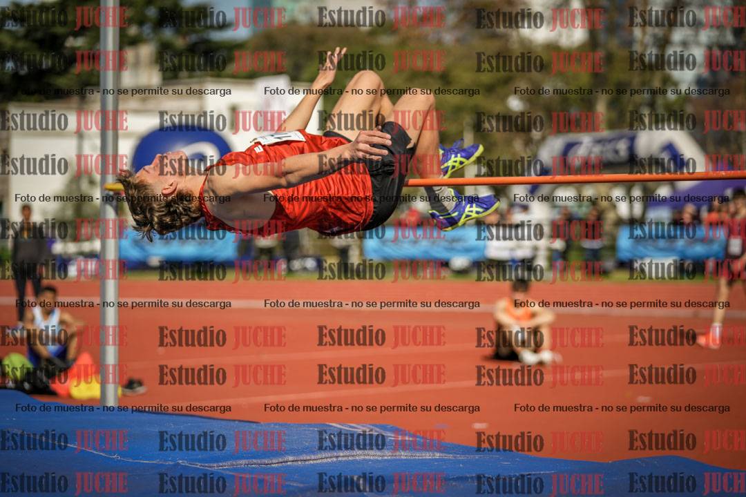 Fotos del salto en alto de varones
