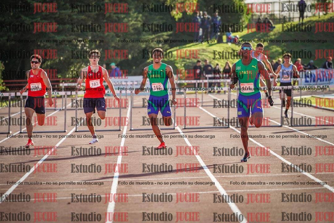 Fotos de los 400 m con vallas de varones - FINAL