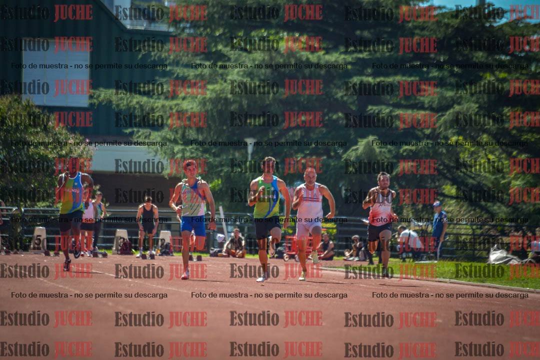 Fotos de los 100 m llanos de varones