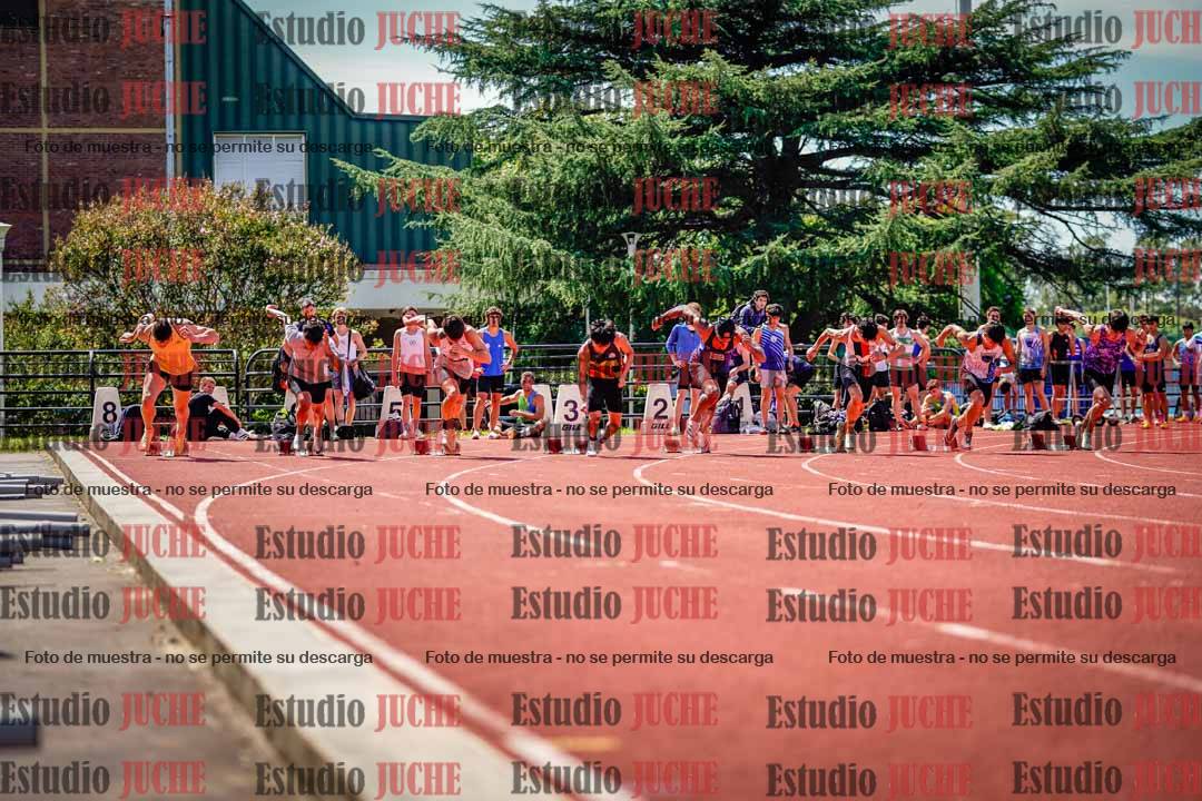 Fotos de los 100 m de varones