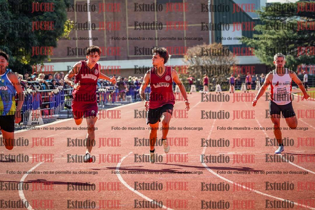 Fotos de los 100 m llanos de varones