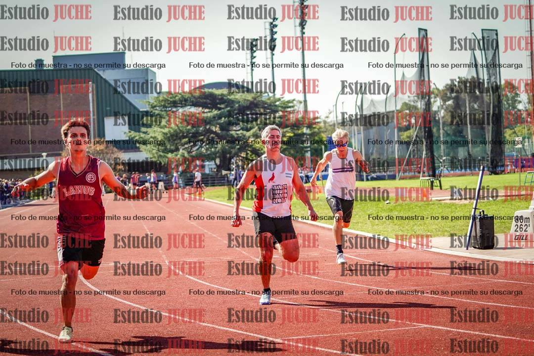Fotos de los 100 m llanos de varones