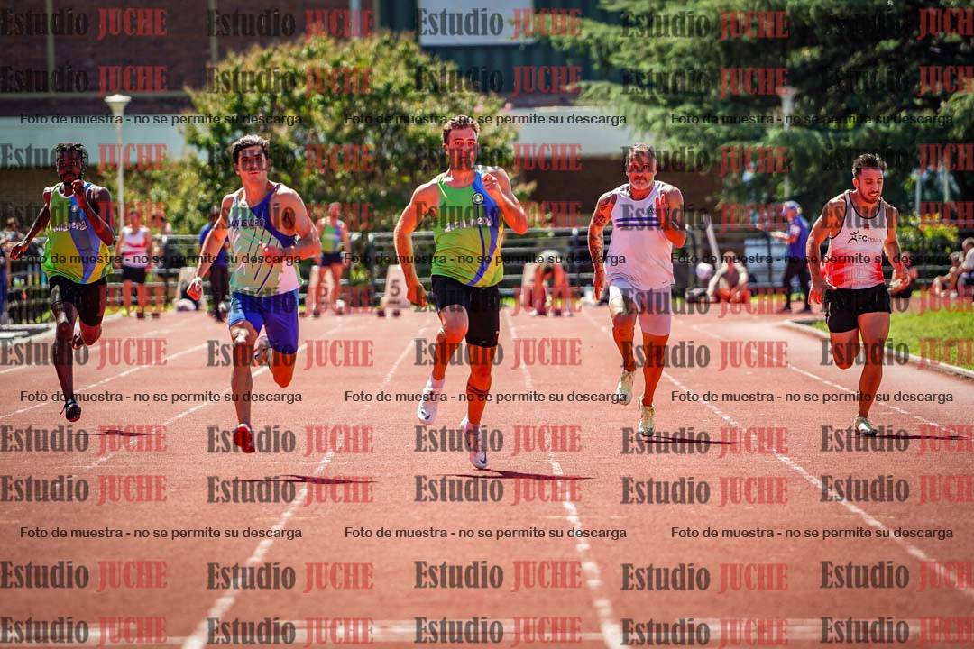 Fotos de los 100 m llanos de varones
