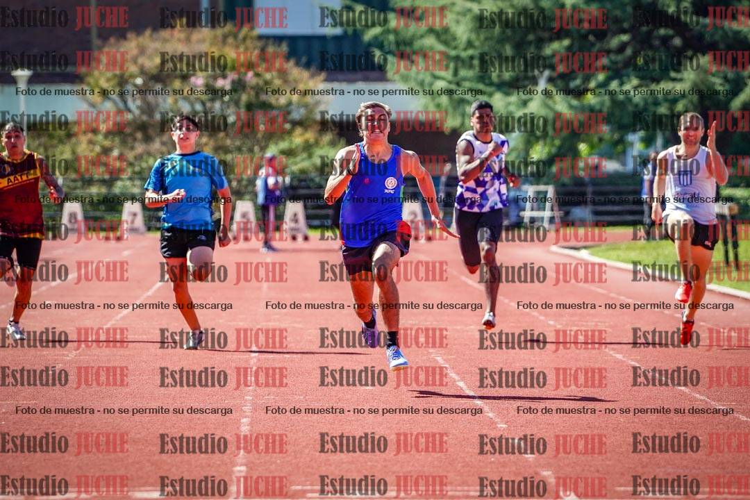 Fotos de los 100 m de varones