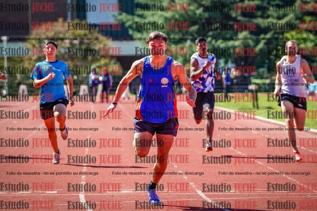 Fotos de los 100 m de varones