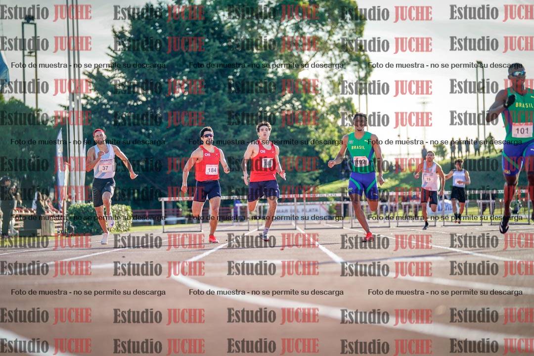 Fotos de los 400 m con vallas de varones - FINAL
