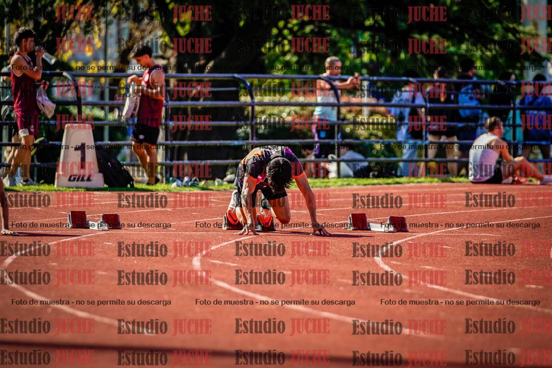 Fotos de los 100 m llanos de varones