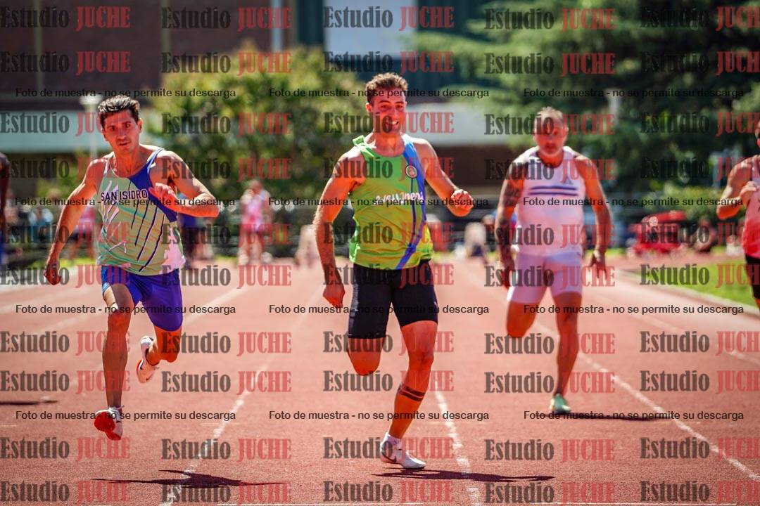 Fotos de los 100 m llanos de varones