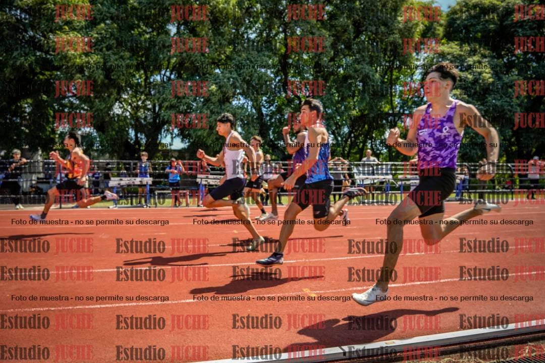 Fotos de los 100 m de varones