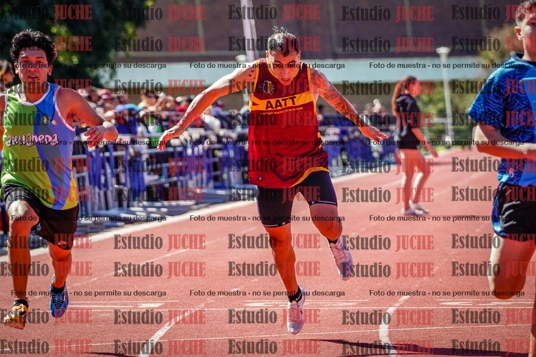 Fotos de los 100 m de varones