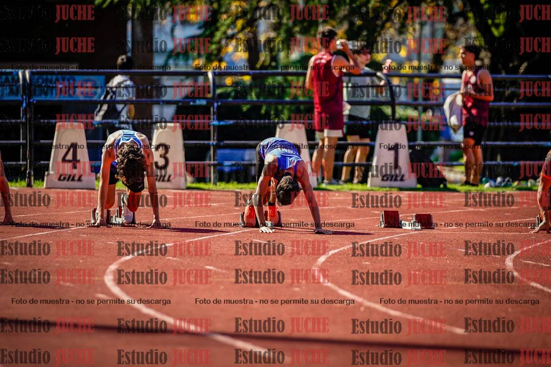 Fotos de los 100 m llanos de varones