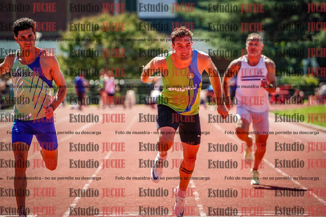 Fotos de los 100 m llanos de varones