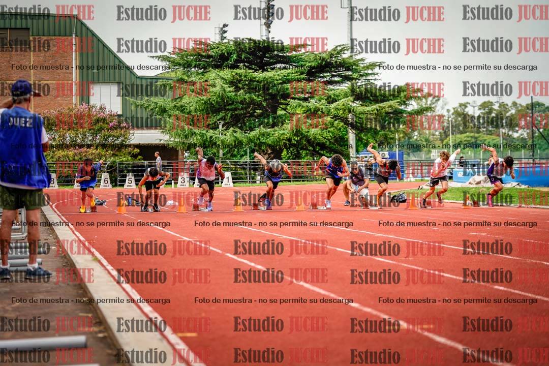 Fotos de los 80 m de varones