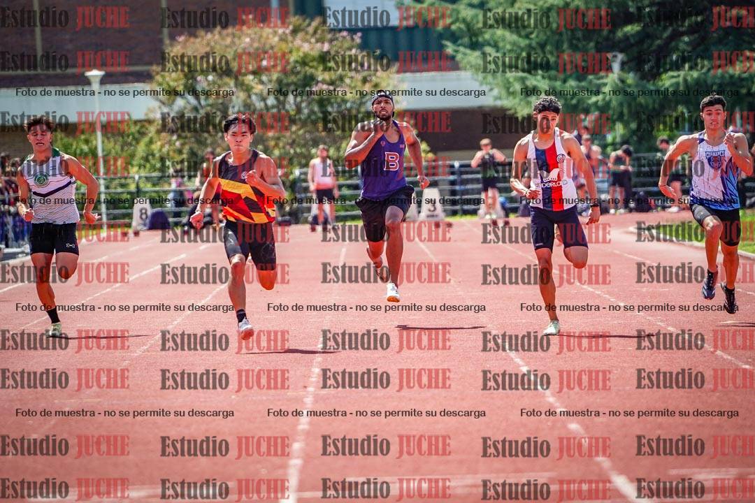 Fotos de los 100 m de varones
