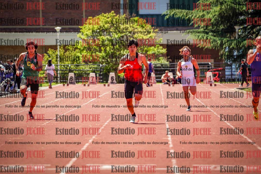 Fotos de los 100 m llanos de varones