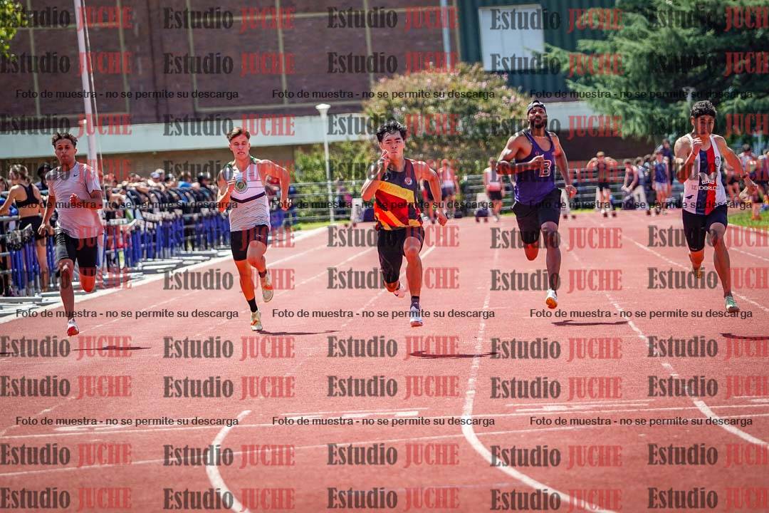 Fotos de los 100 m de varones
