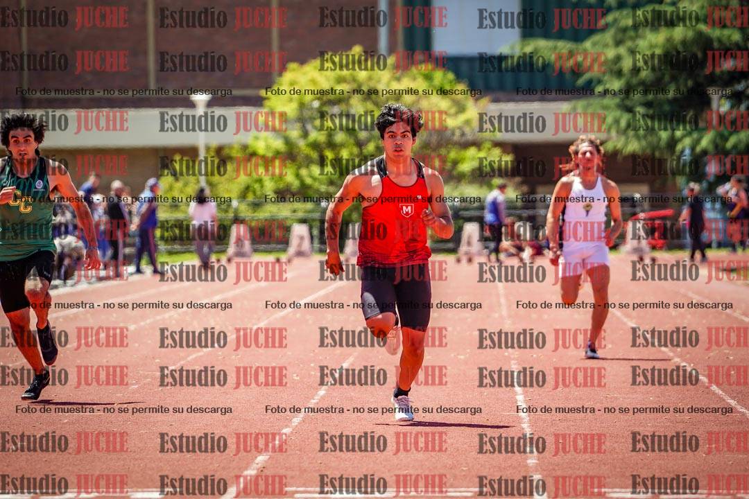 Fotos de los 100 m llanos de varones