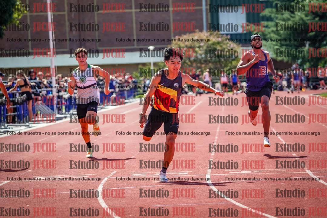 Fotos de los 100 m de varones