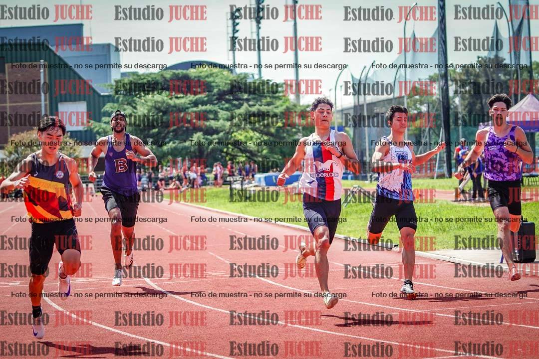 Fotos de los 100 m de varones
