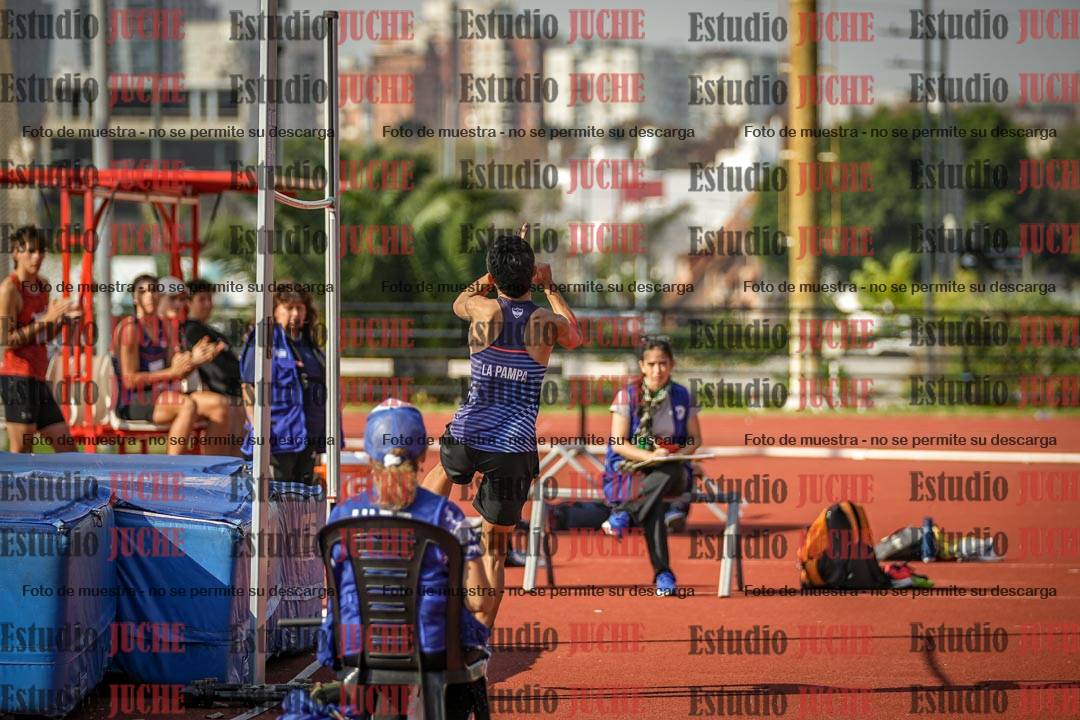 Fotos del salto en alto de varones