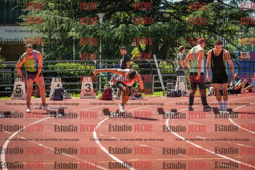Fotos de los 100 m llanos de varones