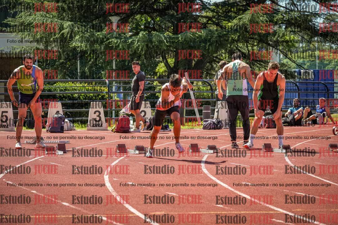 Fotos de los 100 m llanos de varones