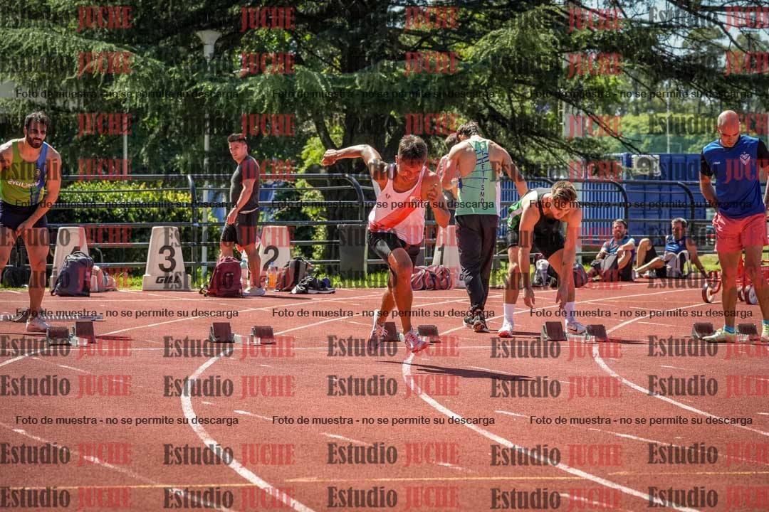 Fotos de los 100 m llanos de varones