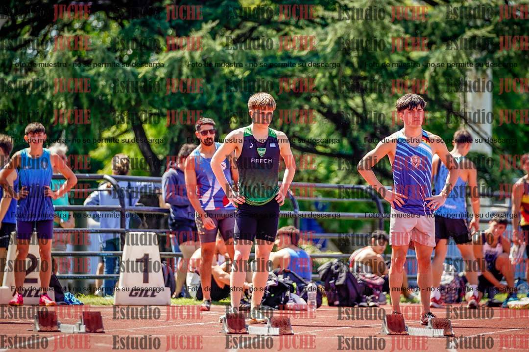Fotos de los 100 m de varones
