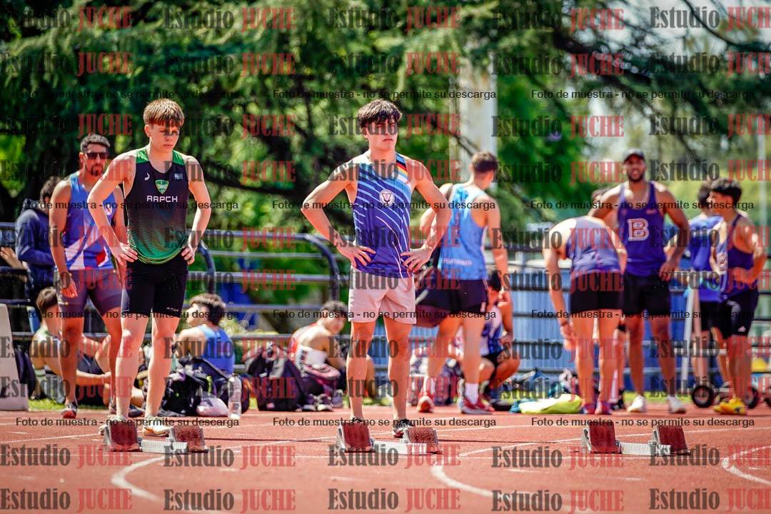 Fotos de los 100 m de varones